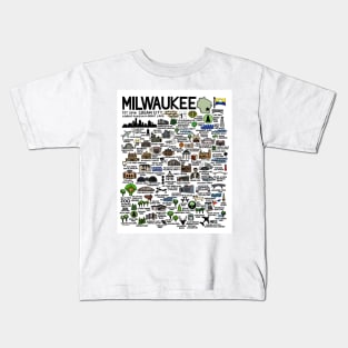 Milwaukee Map Kids T-Shirt